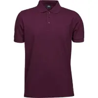 Tee Jays Herren Luxury Stretch Polo-Shirt, Kurzarm BC3305 (S) (Weinrot)