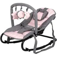 Little World Babywippe Starwing Grau - Rosa