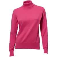 HEINE Strickpullover "Rollkragen-Pullover Rollkragenpullover in Feinstrick-Qualität", Damen, Gr. 34, pink, Modisch, Pullover Strickpullover