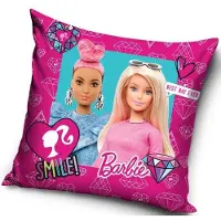 Procos Barbie Lächeln Kissenbezug 40x40 cm Velour