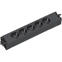 Bachmann 336.626, Schwarz, 5 AC-Ausgänge, 305 mm