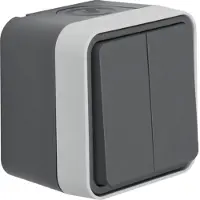 Berker 30753505, Tasten, Grau, 250 V, 10 A