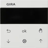 Giersiepen Gira System 3000 Jalousie- und Schaltuhr Display System 55 Reinweiß seidenmatt