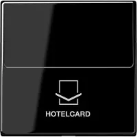 JUNG Hotelcard Schalter A sw glz A590CARDSW