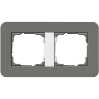 Gira 0212 413, Grau, Schraubenlos, , Glänzend, 10 Stück(e)