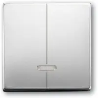 Busch-Jaeger pur edelstahl Dimmer-Abdeck. 6545-866 für Memory Edelstahl