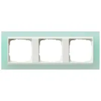Gira Abdeckrahmen 3-fach mit Zwischenrahmen RW Event Opak Mint, 1 Stk.