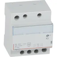 Legrand 413095 Sicherheitstransformator, Prim. 230V/50 Hz, Sek.12V AC oder 24V AC, 16VA, 4TE