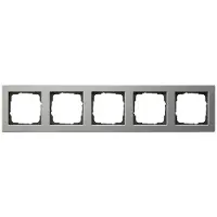 Gira Abdeckrahmen 5fach Edelstahl 021533