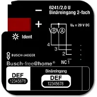 Busch-Jaeger BJ Binäreingang 4-fach REG 6241/4.0 Busch-free@home