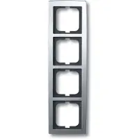 Busch-Jaeger 1724-80, Chrom, Schraubenlos, , Glänzend, Solo, 299 mm
