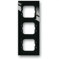 Busch-Jaeger 1723-281, Schwarz, Schraubenlos, , Glänzend, Busch-Axcent, 91 mm