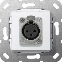 Gira D Serie XLR Basissteckdose Rein Weiß - 566703
