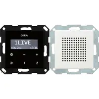 Gira 228027 UP-Radio RDS Lautsprecher System 55 Reinweiß m