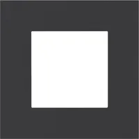 Niko 158-76100 1 fach Rahmen Niko Pure alu black 15876100