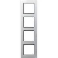 JUNG Abdeckrahmen A5584BFAL Anzahl der Einheiten 4 Aluminium Kunststoff glänzend