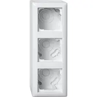 Gira 106303 AP-Gehäuse 3f + Rahmen Standard 55 Reinweiß