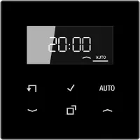 JUNG LS 1750 D SW Timer Standard mit Display schwarz Echtglasfront LS990