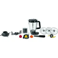 Moulinex FP827E10, 3 l, Grau, 2 l, Edelstahl, 1000 W, 230 mm