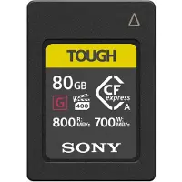 Sony CEA-G80T, 80 GB, CFexpress, 800 MB/s, 700 MB/s, Schwarz, Gelb