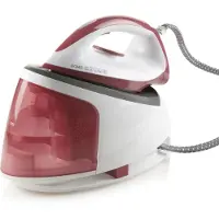 Domo DO7114S, 2400 W, Keramik-Bügelsohle, 5 bar, 1,2 l, 120 g/min, Rose, Weiß