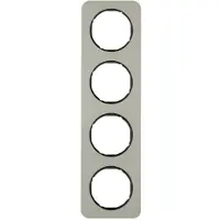 Berker 10142104, Schwarz, Edelstahl, Edelstahl, Schraubenlos, , Glänzend, R.1