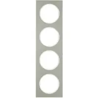 Berker 10142214, Edelstahl, Weiß, Edelstahl, Schraubenlos, , Glänzend, R.3