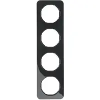 Berker 10142145, Schwarz, Thermoplast, Schraubenlos, , Glänzend, R.1