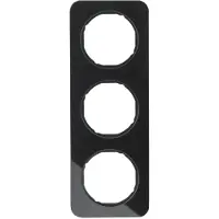Berker 10132116, Schwarz, Glas, Kunststoff, Schraubenlos, , R.1, IP20