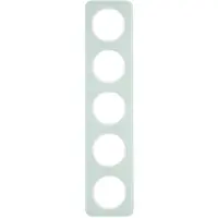 Berker 10152109 Rahmen 5fach R.1 Glas polarweiß
