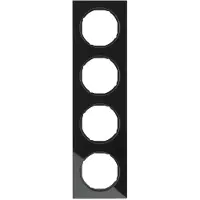 Berker 10142216 Rahmen 4fach R.3 Glas schwarz