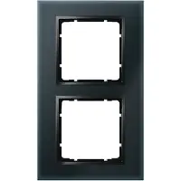Berker Hager 10126616, Anthrazit, Schwarz, Kunststoff, Schraubenlos, Jede Marke, Matte, 1 Stück(e)