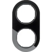 Berker 10122016 Rahmen Glas, schwarz Serie R.classic
