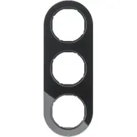 Berker 10132016, Schwarz, Glas, Thermoplast, Schraubenlos, , R.Classic, IP20