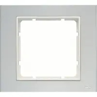 Berker 10113904 Rahmen 1fach, B.3 Alu/polarweiß