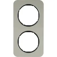 Berker 10122104, Schwarz, Edelstahl, Edelstahl, Schraubenlos, , Glänzend, R.1