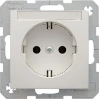 Berker 47501909 Steckdose Schuko, Typ F, Weiß, Thermoplast, IP20, 250 V, 16 A