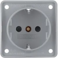 Hager Steckdose Schuko 941952506 grau matt