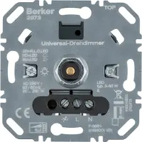 Berker Universal-Drehdimmer R/L/C/LED, 230V, 20–210VA, LED 3–60W, Unterputz, 1 Stk.