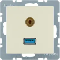 Berker Steckdose USB/3,5mm Audio 3315398982