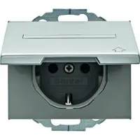 Berker Steckdose SCHUKO 47487103 alu