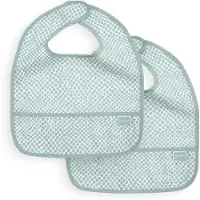 Jollein Latz Wasserdicht Snake Soft Green (2er Set)
