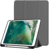 IMoshion Trifold Klapphülle für das Apple iPad 6 (2018) 9.7 Zoll / iPad 5 (2017) 9.7 Zoll / Air 2 (2014)/Air 1 (2013) - Grau