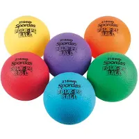 Spordas bunte Spielbälle Set 6 Stück - robuste Poly-Bälle