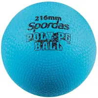 Spordas Ball Poly PG blau 21,6cm langlebiges Spielzeug