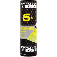 Talbot Torro Talbot-Torro Badmintonball Tech 450, Premium Nylonfederball, 6er Dose