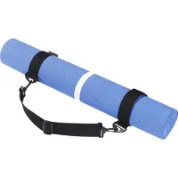 Rucanor Yogamatte mit Gürtel, Rutschfeste Gymnastikmatte, Fitnessmatte für Zuhause, Trainingsmatte aus EVA-Schaum, 172 x 61 x 0.4 cm, Blau