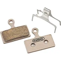 Elvedes Paar metallischer Fahrradbremsbeläge Shimano BRM666, BRM785, BRM985