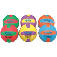 Spordas Volleyball Set 6 Farben - weiche Kinderbälle für drinnen & draußen