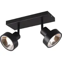 TRIO Leon, Strahler Oberflächenbeleuchtung, GU10, 2 Glühbirne(n), 230 V, Schwarz